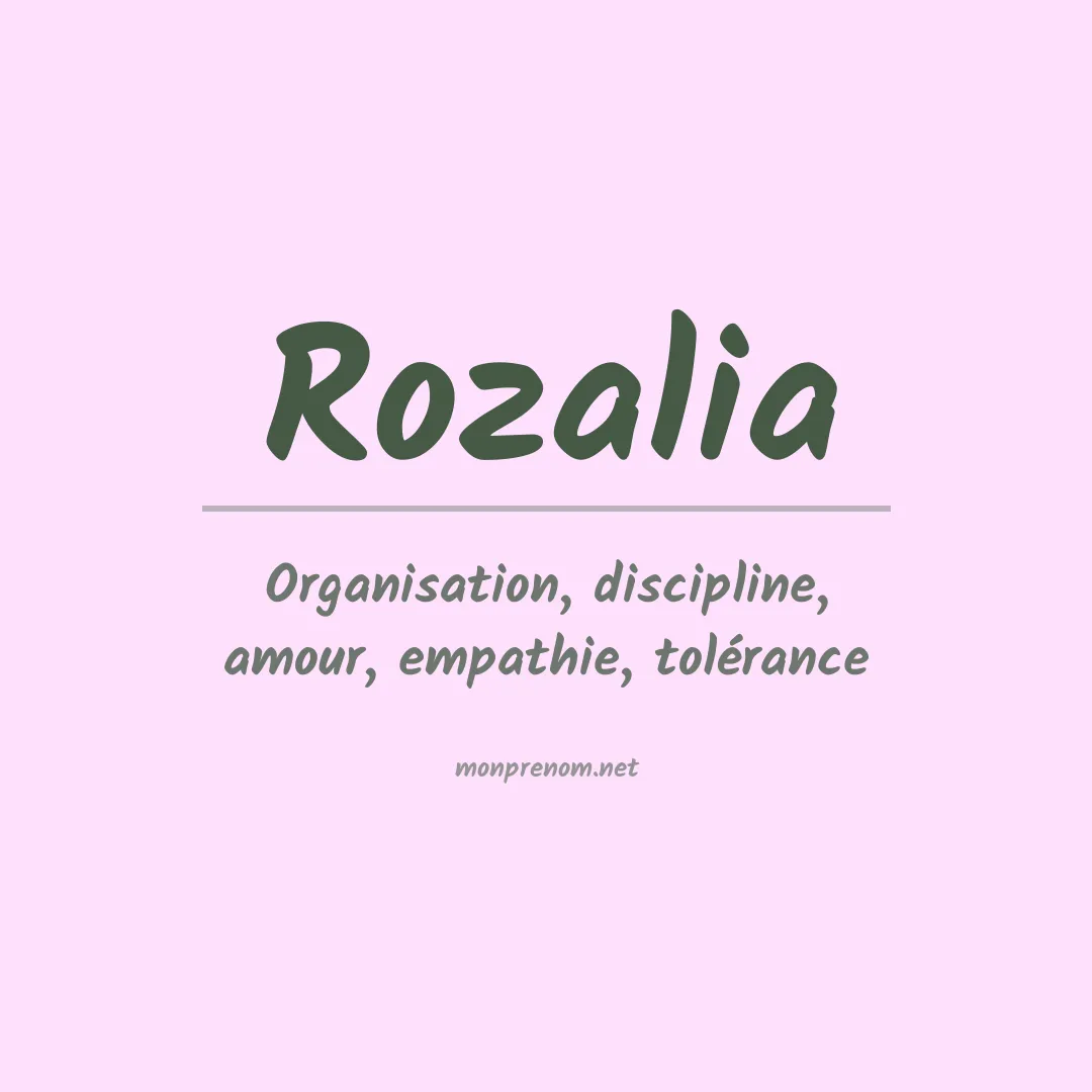 Signification du Prénom Rozalia