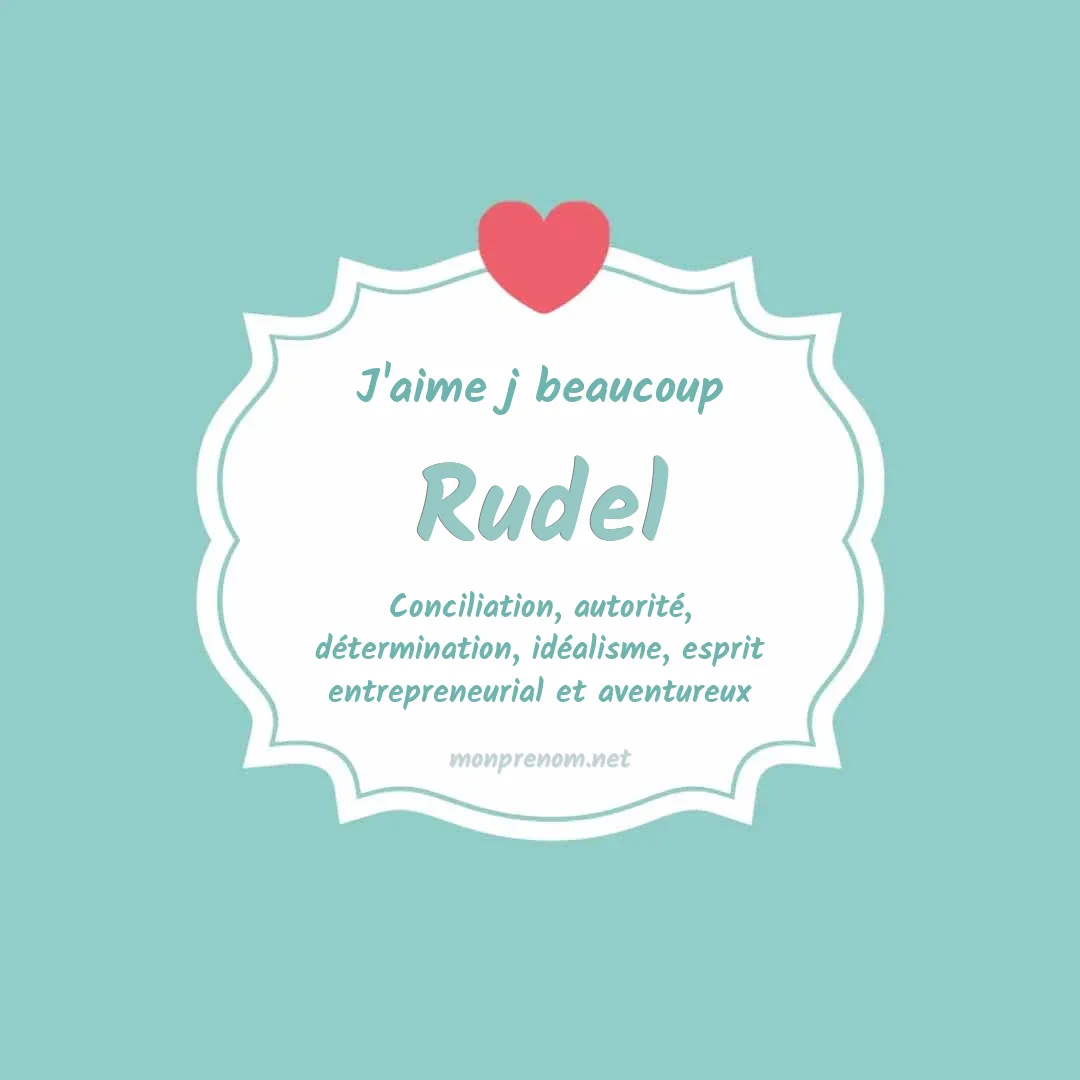 j'aime beaucoup Rudel
