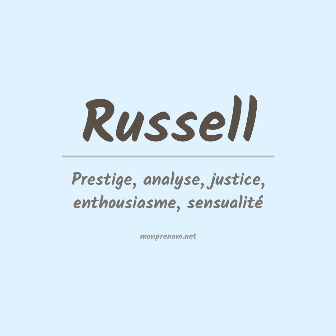 Signification du Prénom Russell