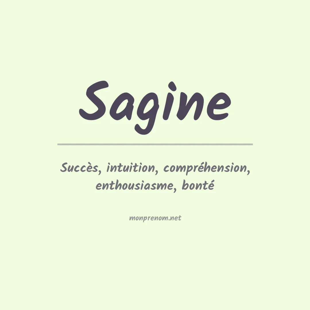 Signification du Prénom Sagine Signification du Prénom Sagine