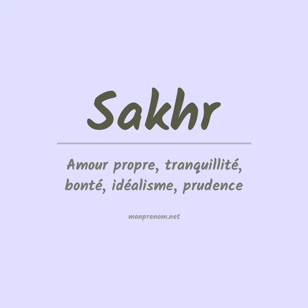 Signification du Prénom Sakhr Signification du Prénom Sakhr
