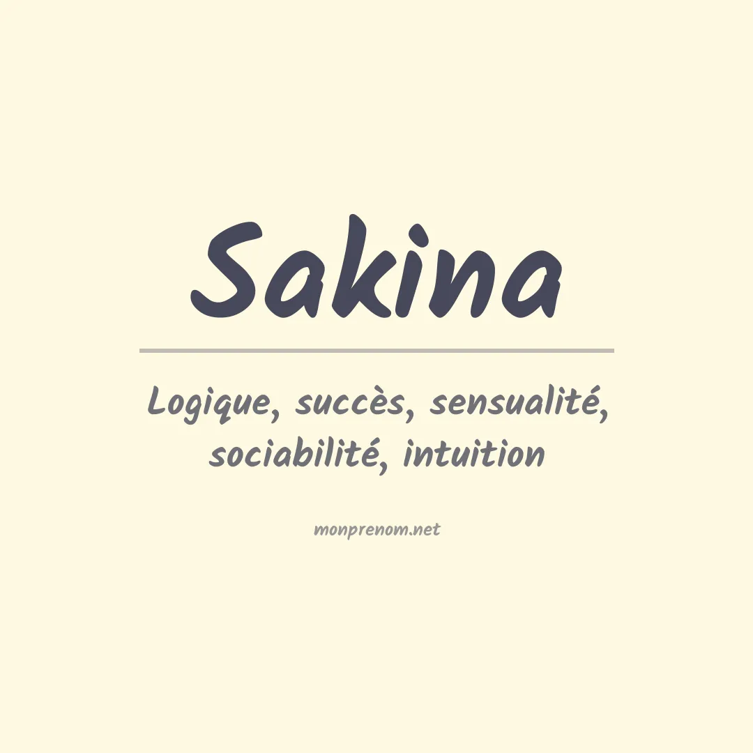 Signification du Prénom Sakina