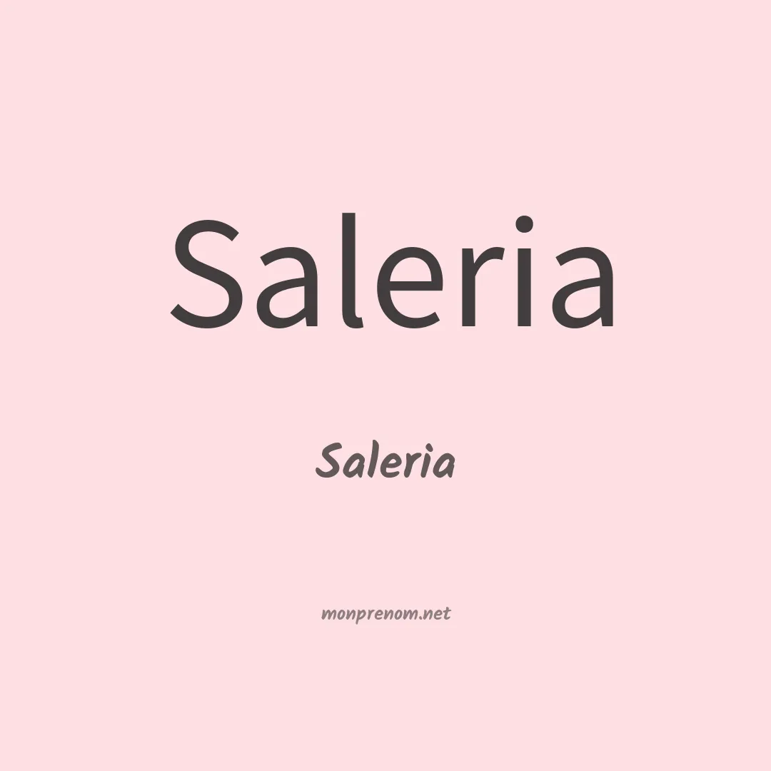 Saleria en chino