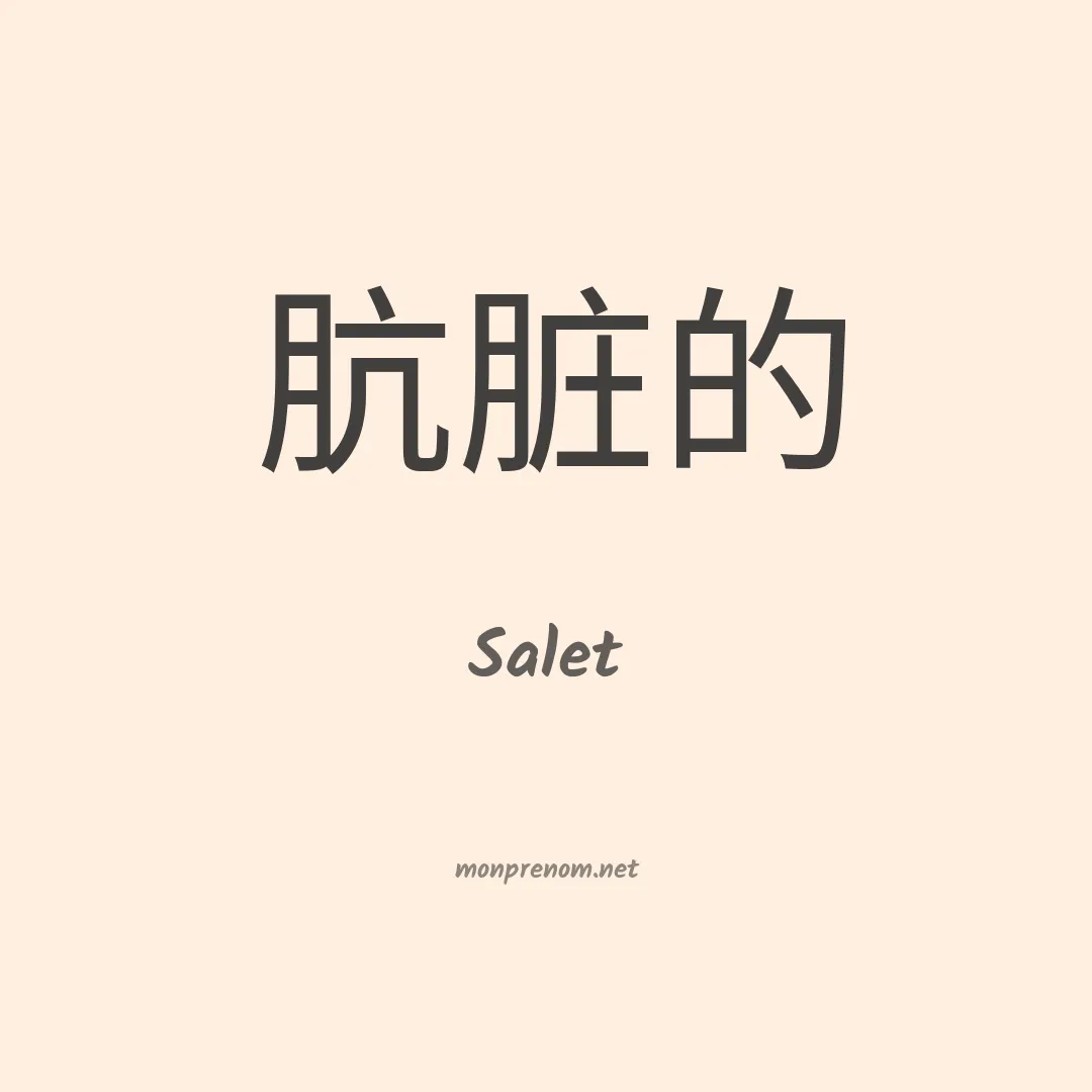 Salet en chino