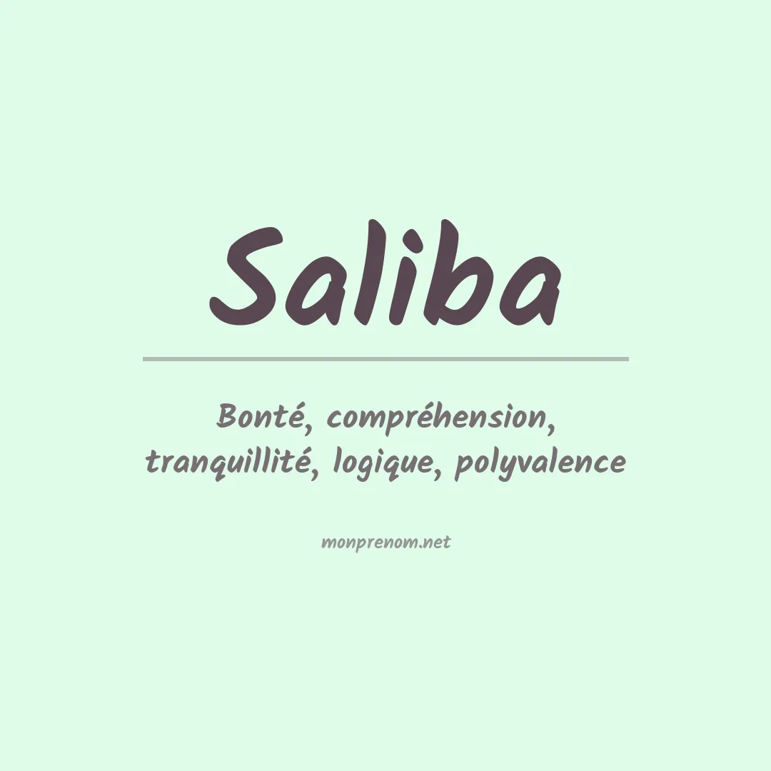 Signification du Prénom Saliba