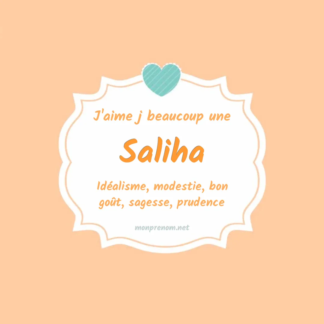 j'aime beaucoup Saliha