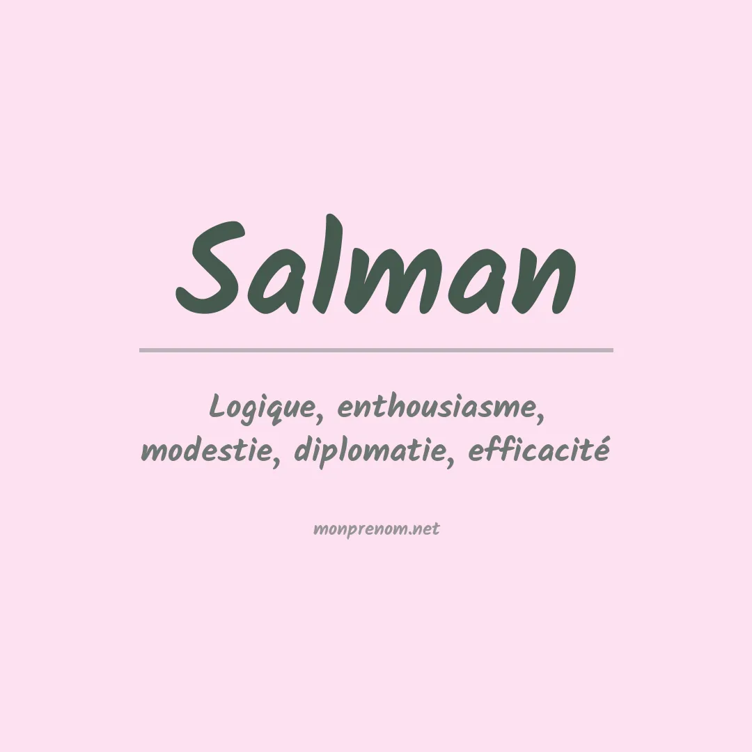 Signification du Prénom Salman