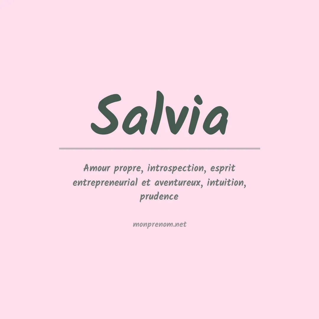 Signification du Prénom Salvia