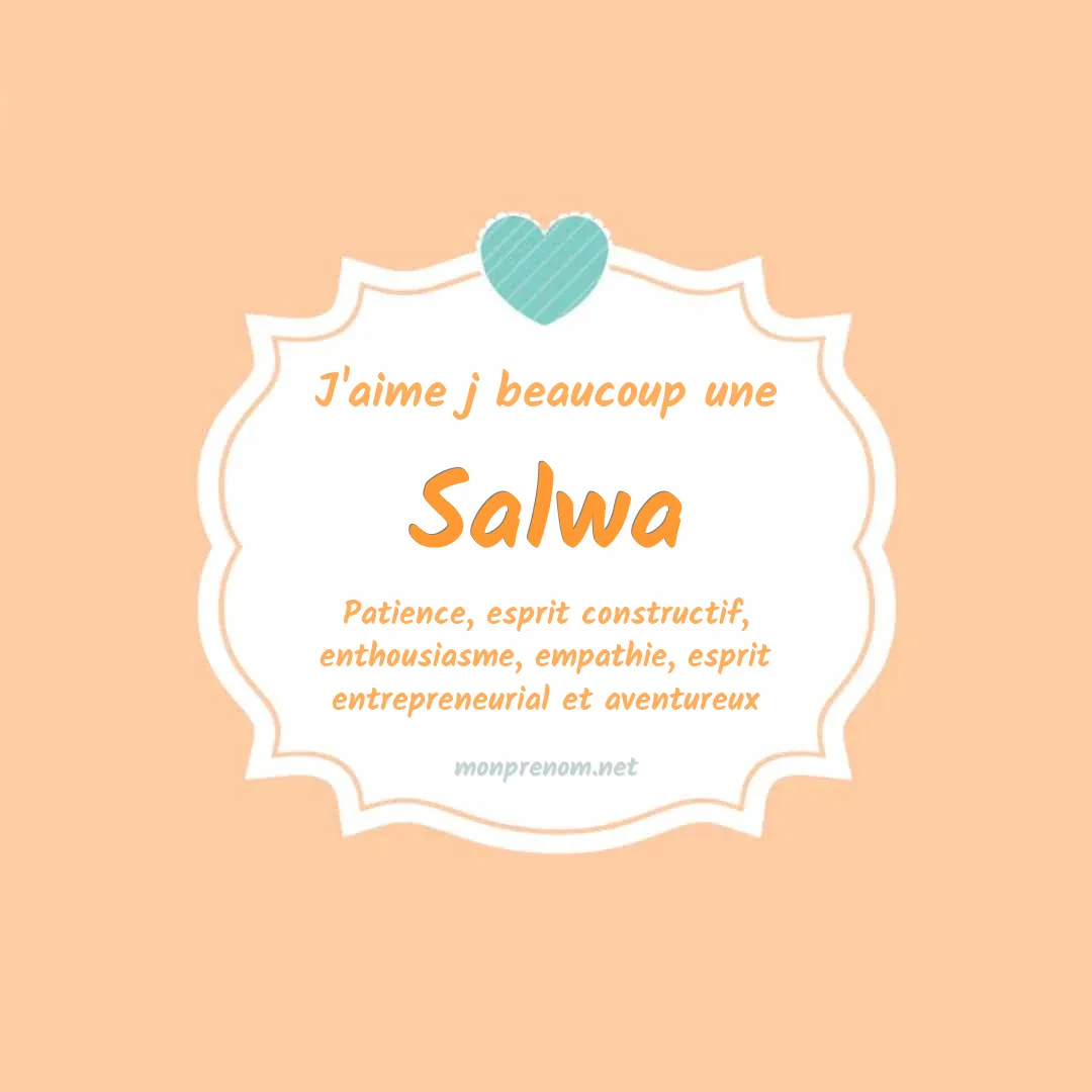 j'aime beaucoup Salwa