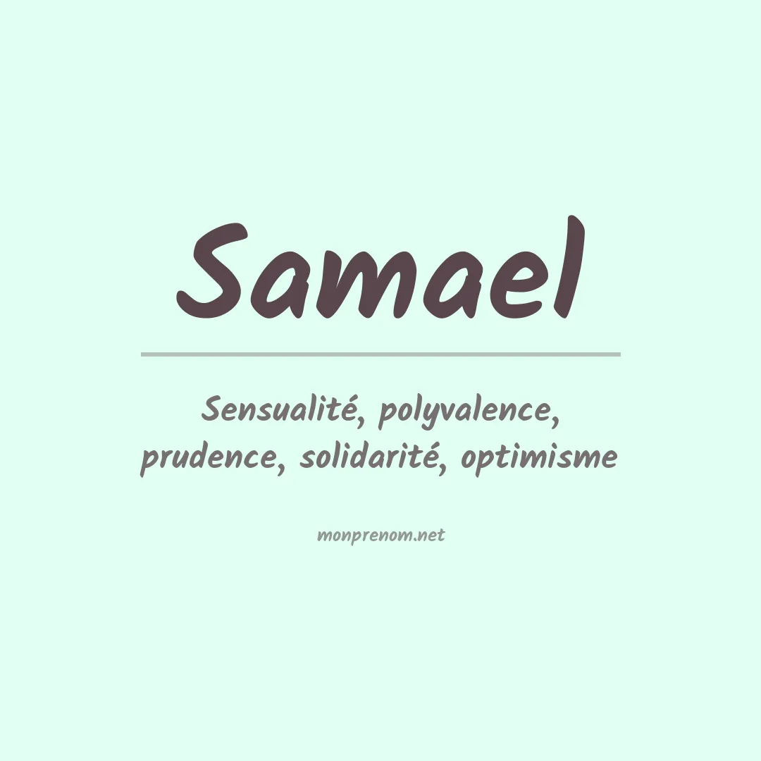Signification du Prénom Samael