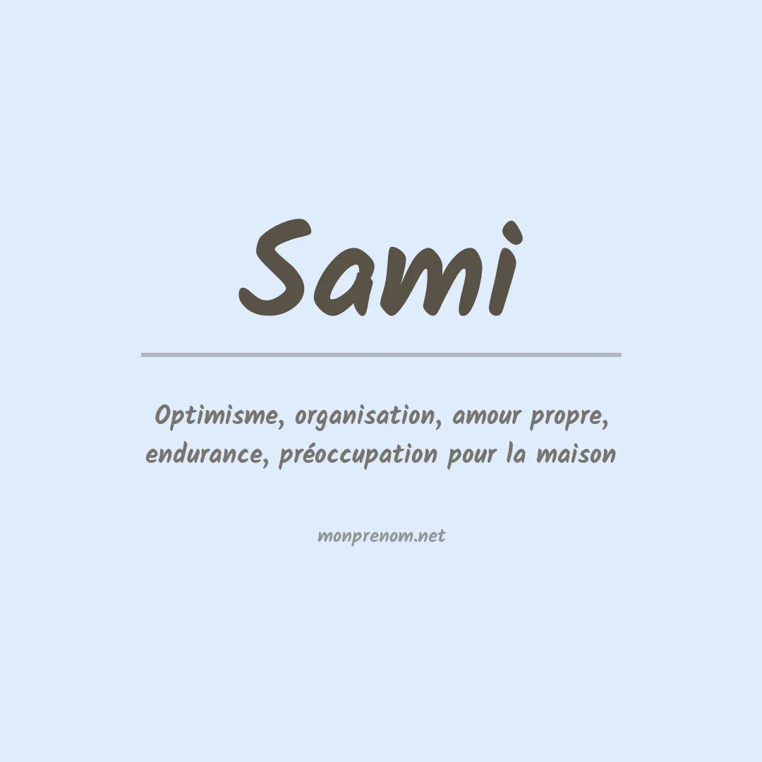 Signification du Prénom Sami