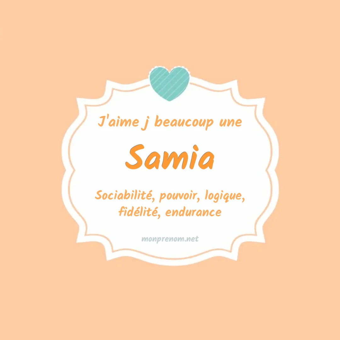 j'aime beaucoup Samia