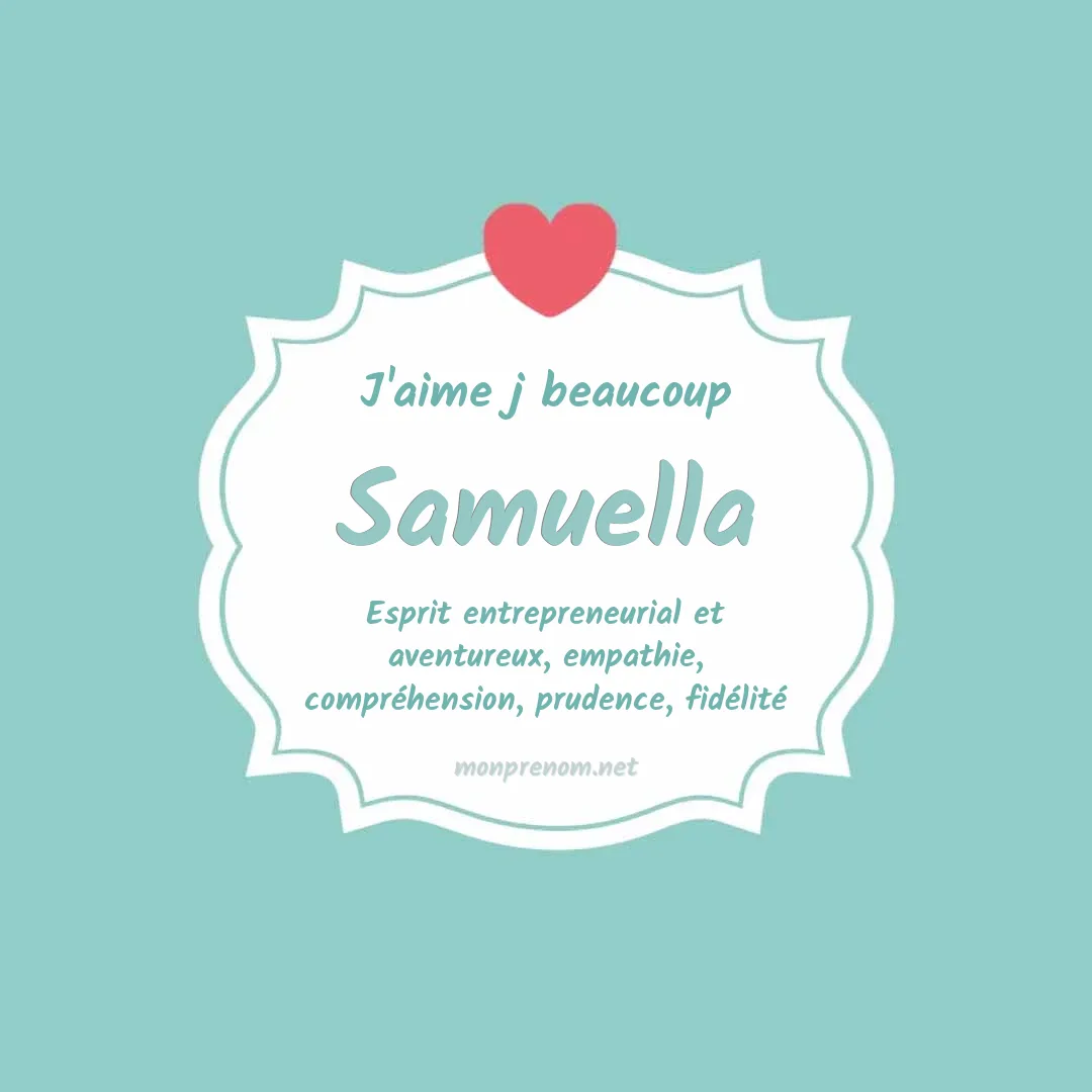 j'aime beaucoup Samuella