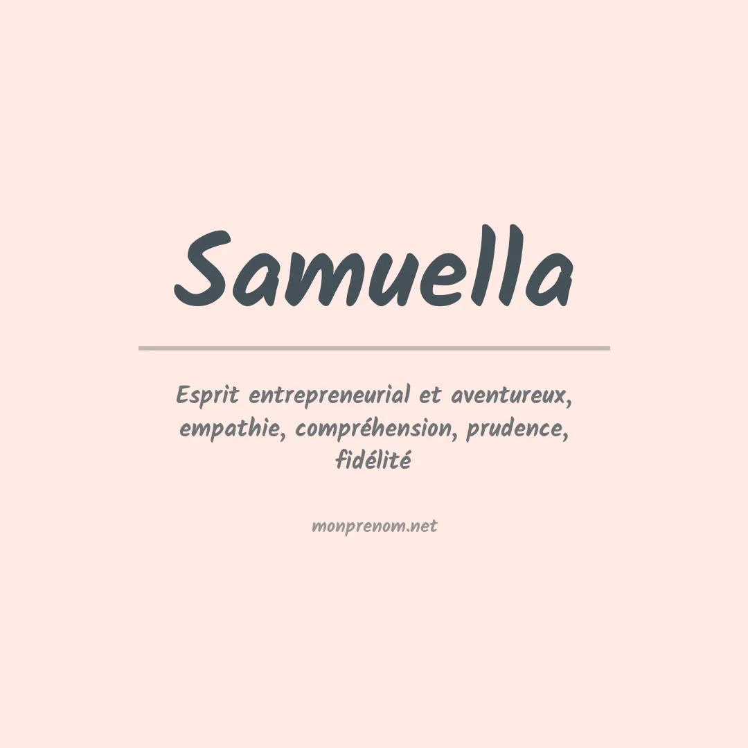Signification du Prénom Samuella