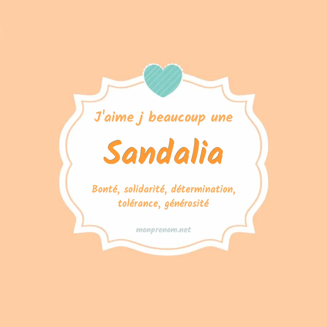 j'aime beaucoup Sandalia
