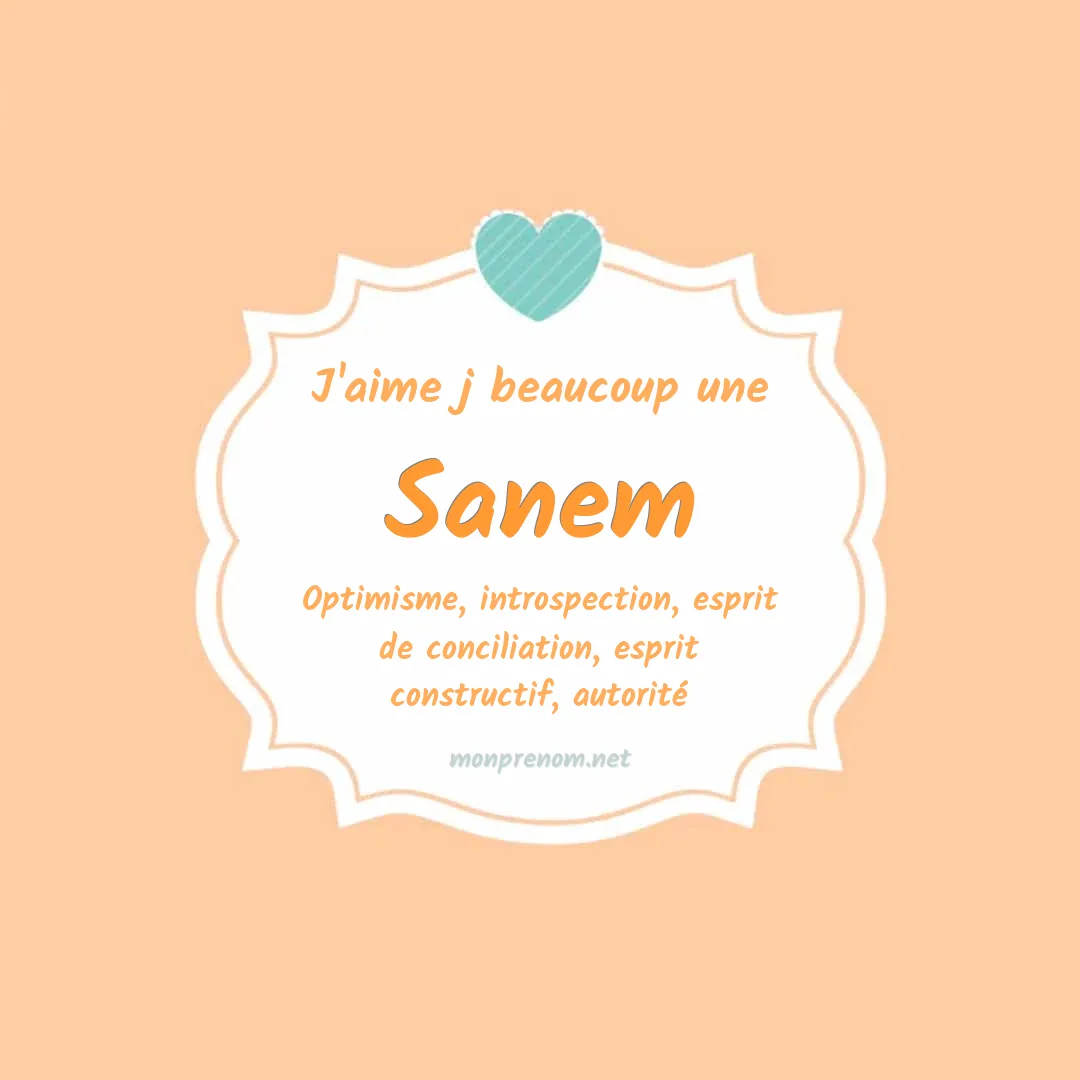 j'aime beaucoup Sanem