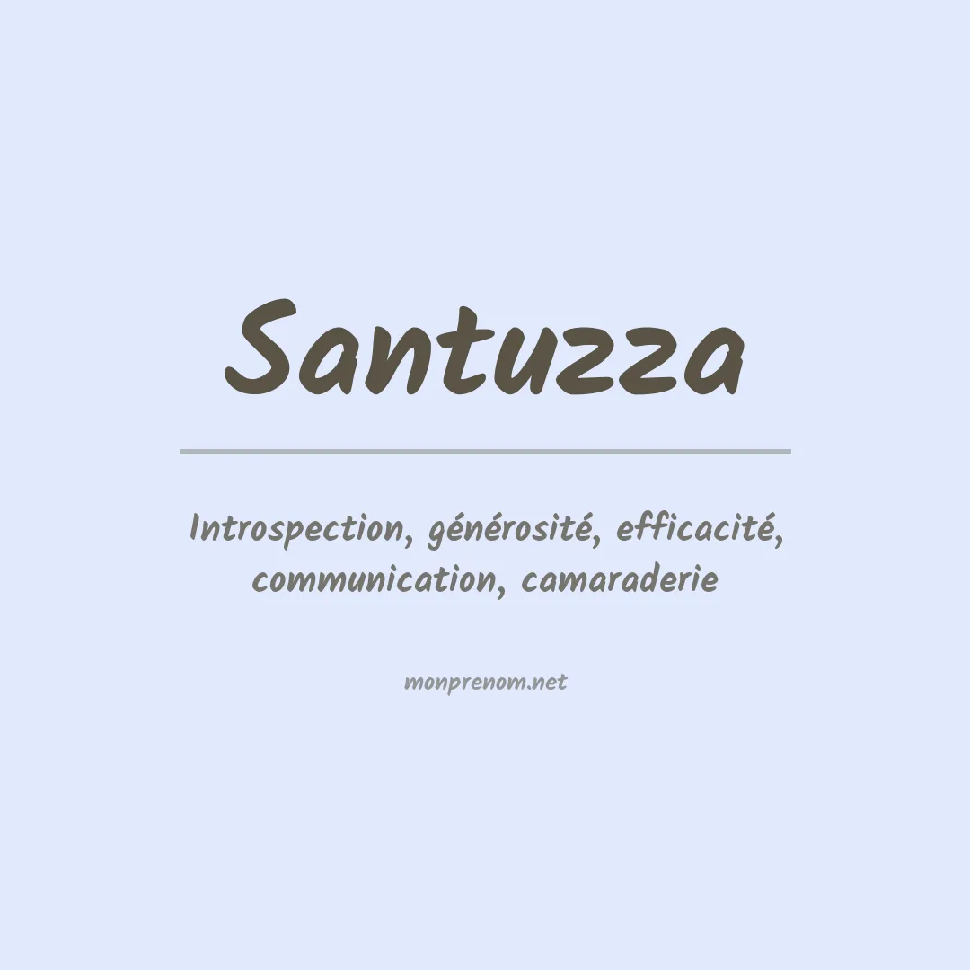 Signification du Prénom Santuzza