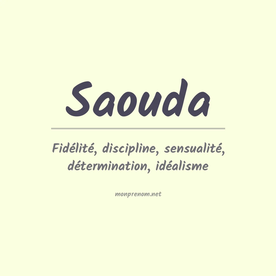 Signification du Prénom Saouda Signification du Prénom Saouda