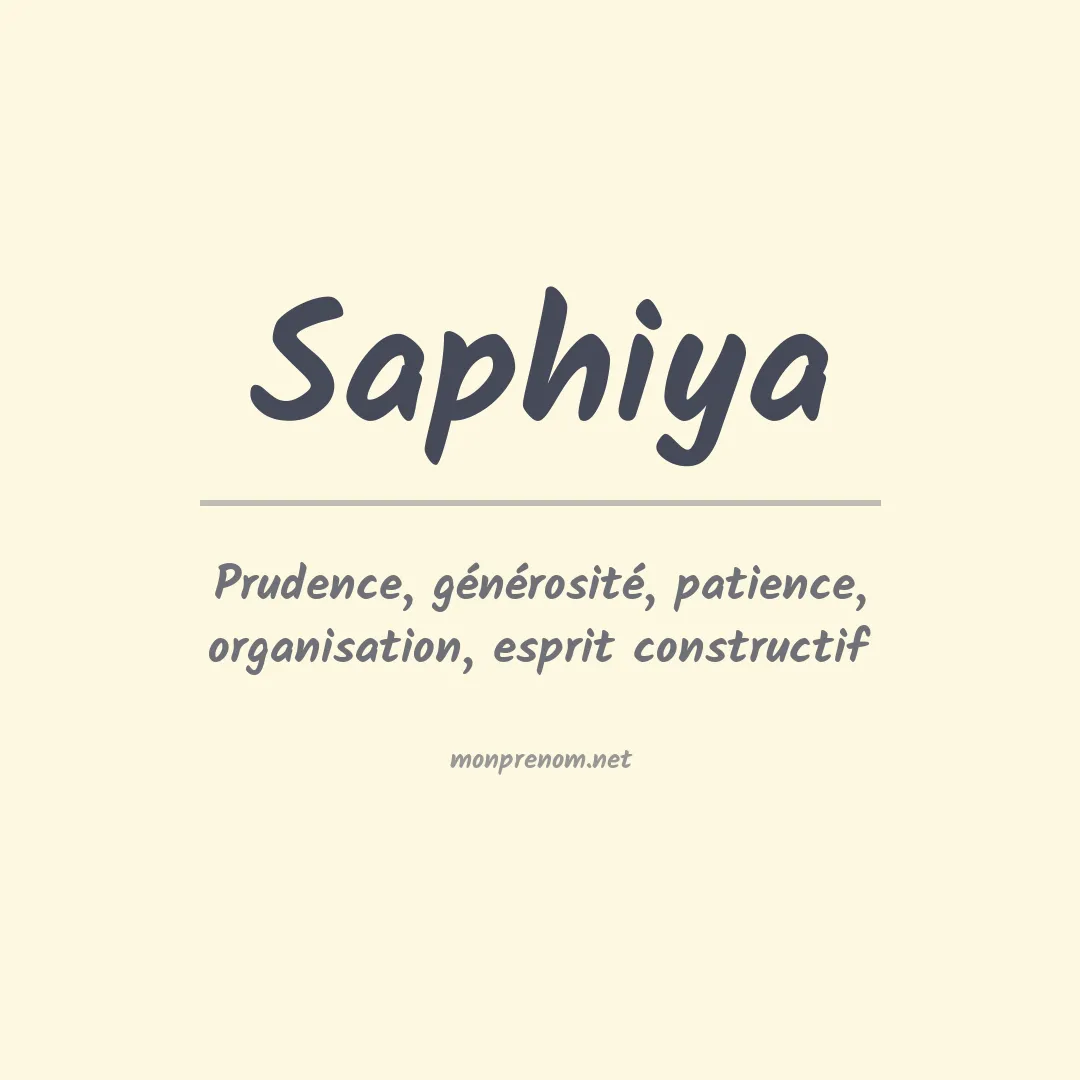 Signification du Prénom Saphiya Signification du Prénom Saphiya