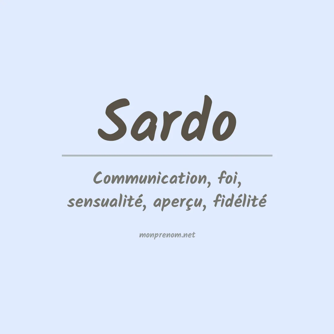 Signification du Prénom Sardo