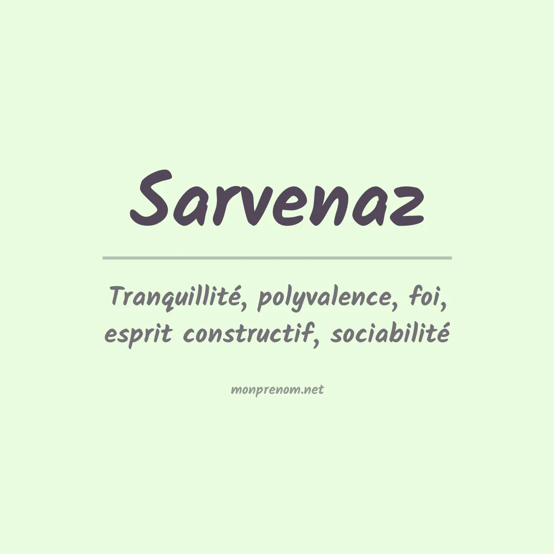 Signification du Prénom Sarvenaz Signification du Prénom Sarvenaz