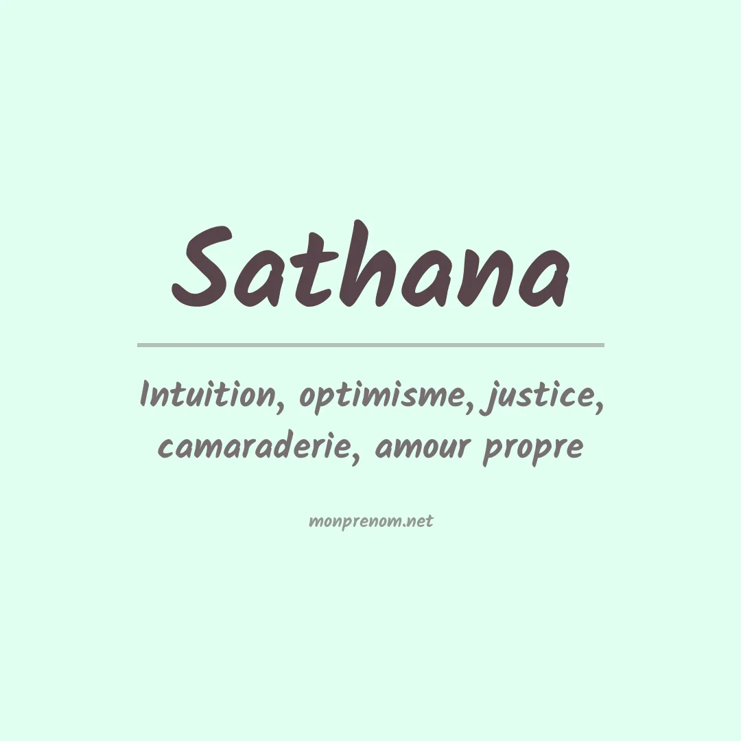 Signification du Prénom Sathana Signification du Prénom Sathana