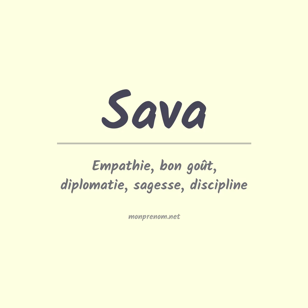 Signification du Prénom Sava