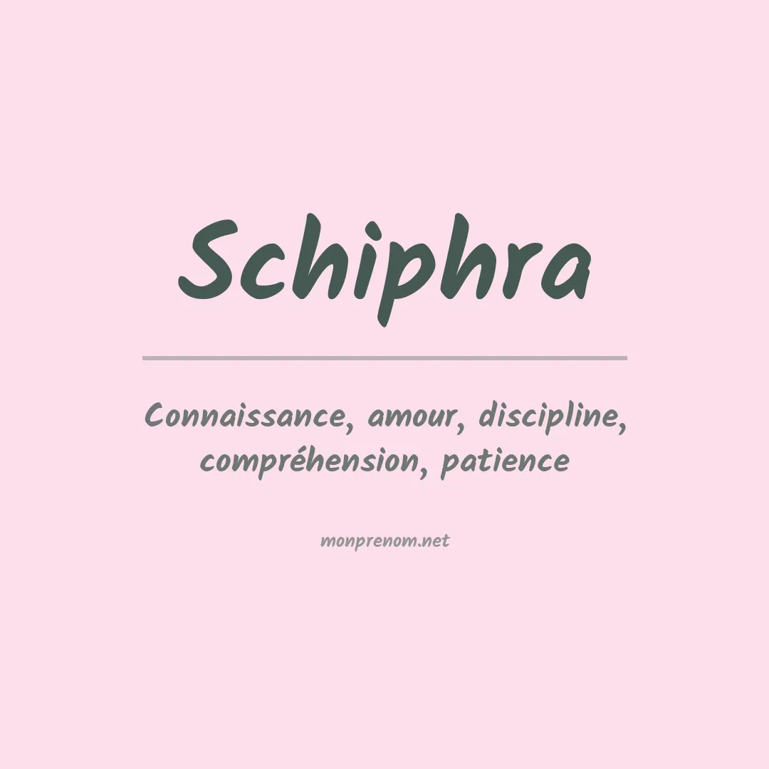 Signification du Prénom Schiphra Signification du Prénom Schiphra