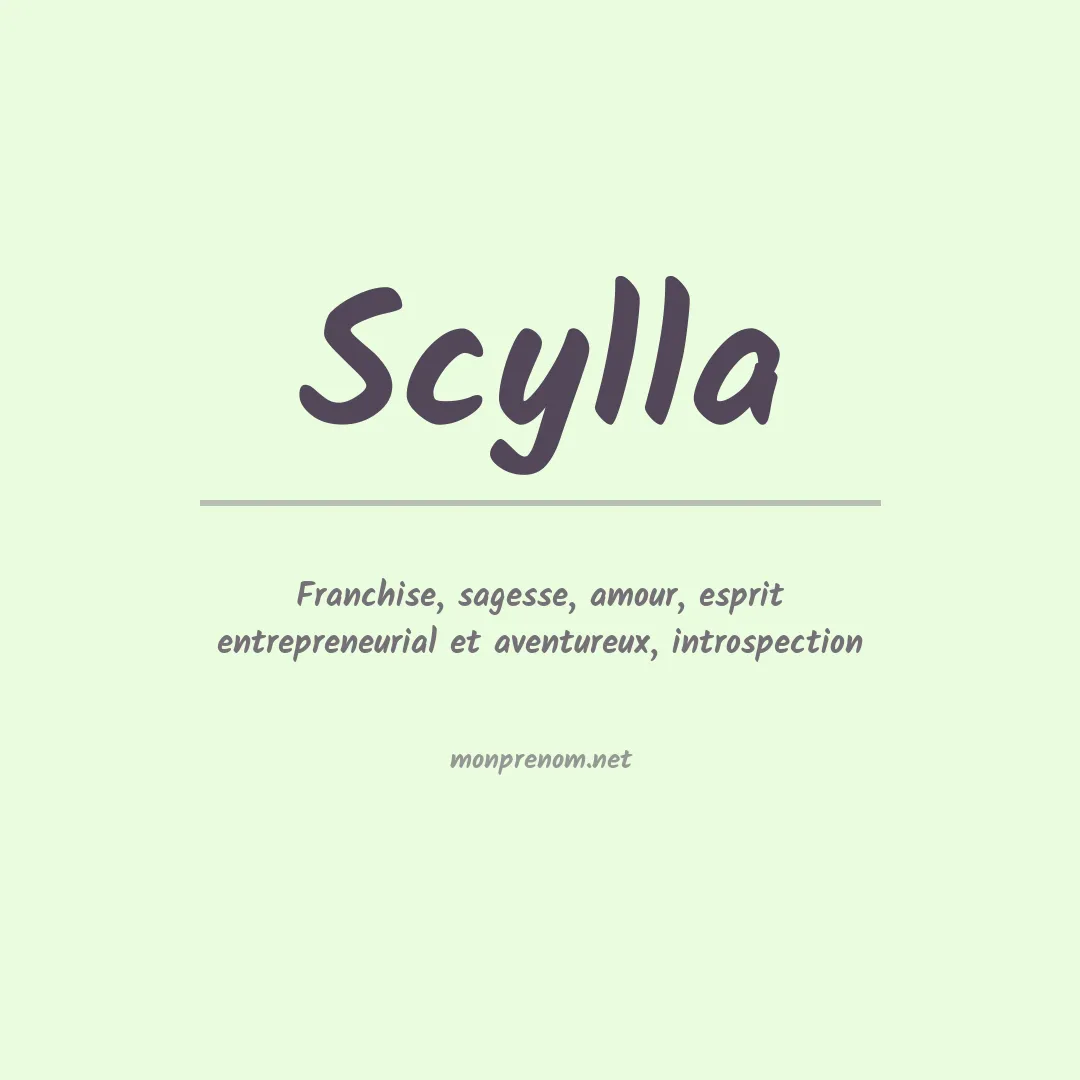 Signification du Prénom Scylla Signification du Prénom Scylla