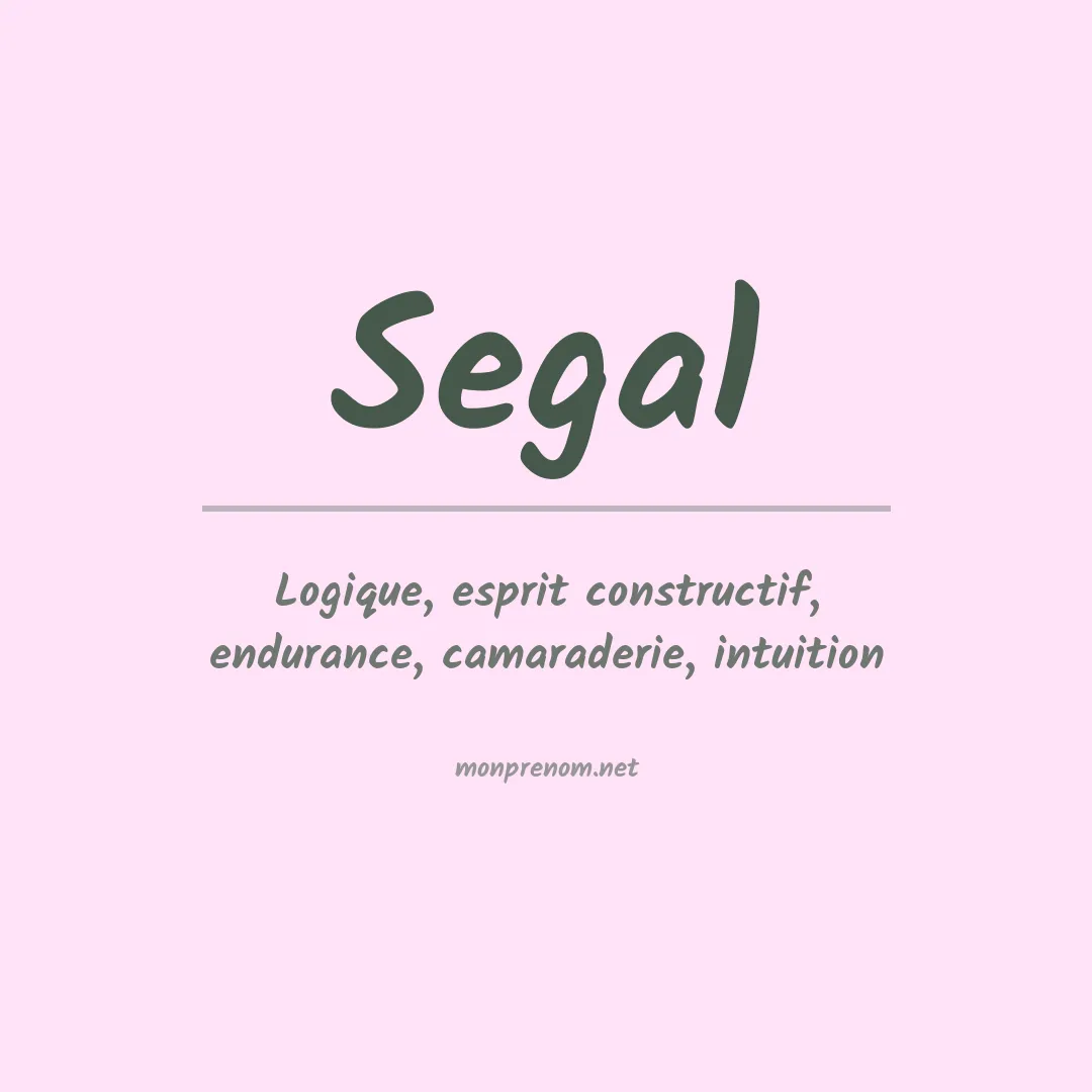 Signification du Prénom Segal Signification du Prénom Segal