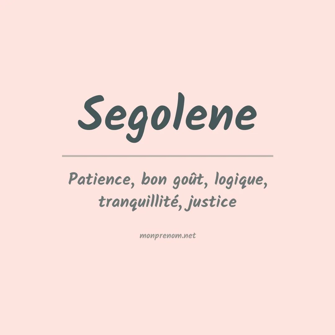 Signification du Prénom Segolene Signification du Prénom Segolene