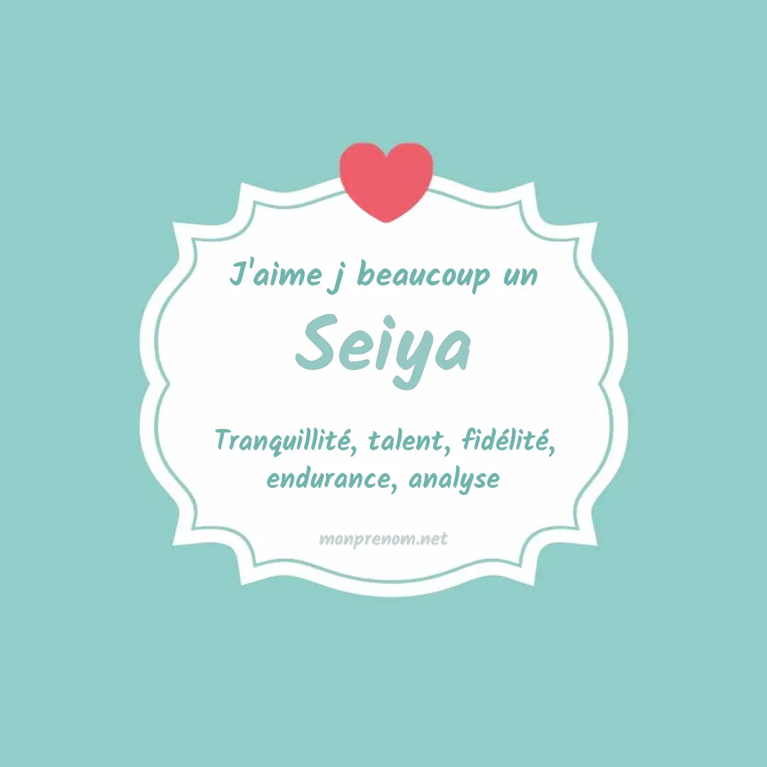 j'aime beaucoup Seiya