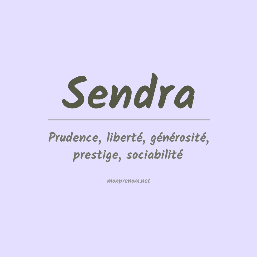 Signification du Prénom Sendra