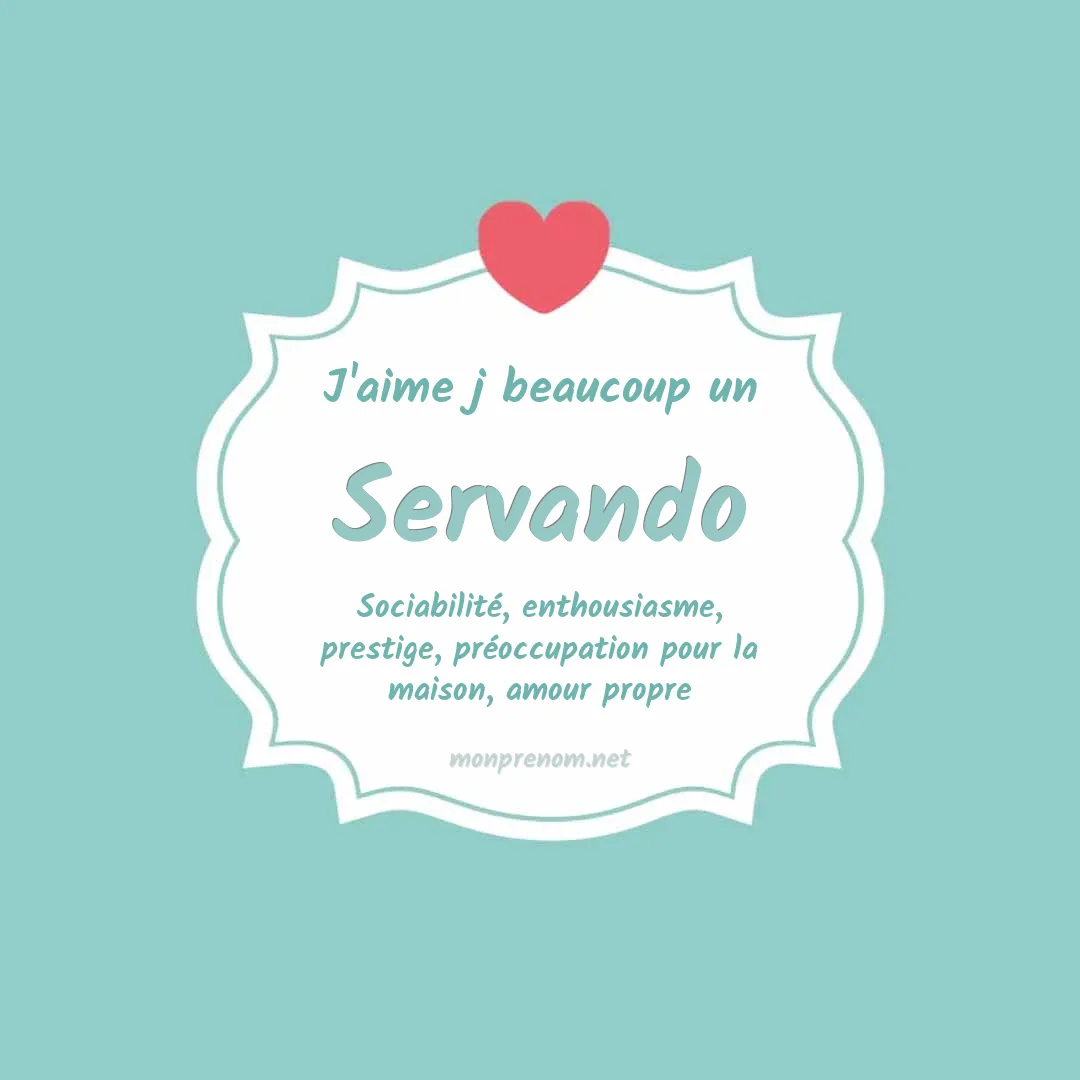 j'aime beaucoup Servando