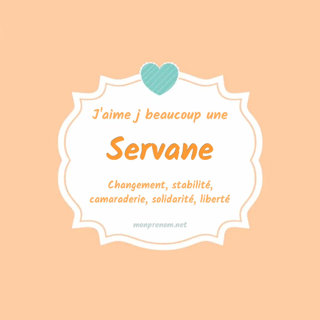 j'aime beaucoup Servane