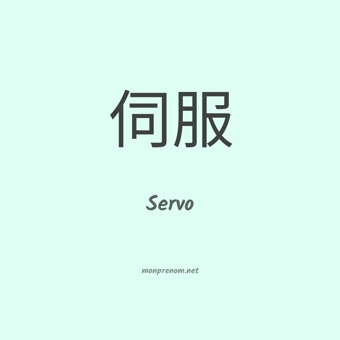 Servo en chino