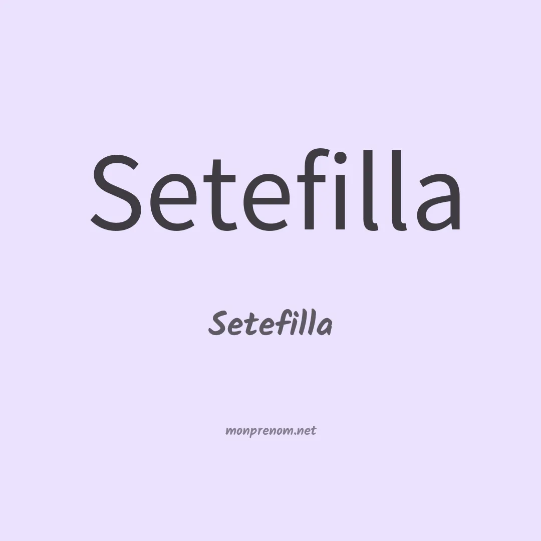 Setefilla en chino