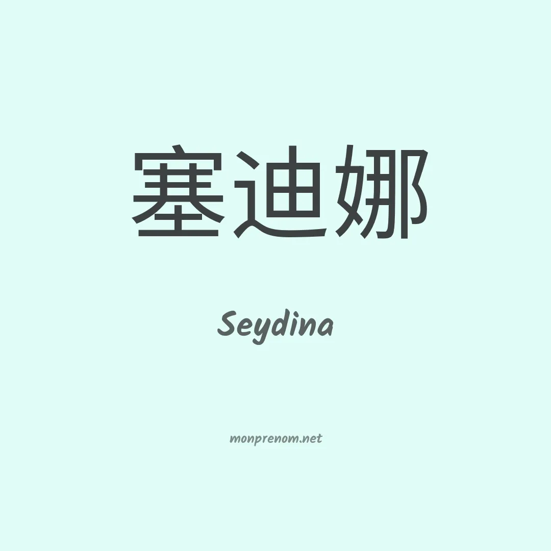 Seydina en chino