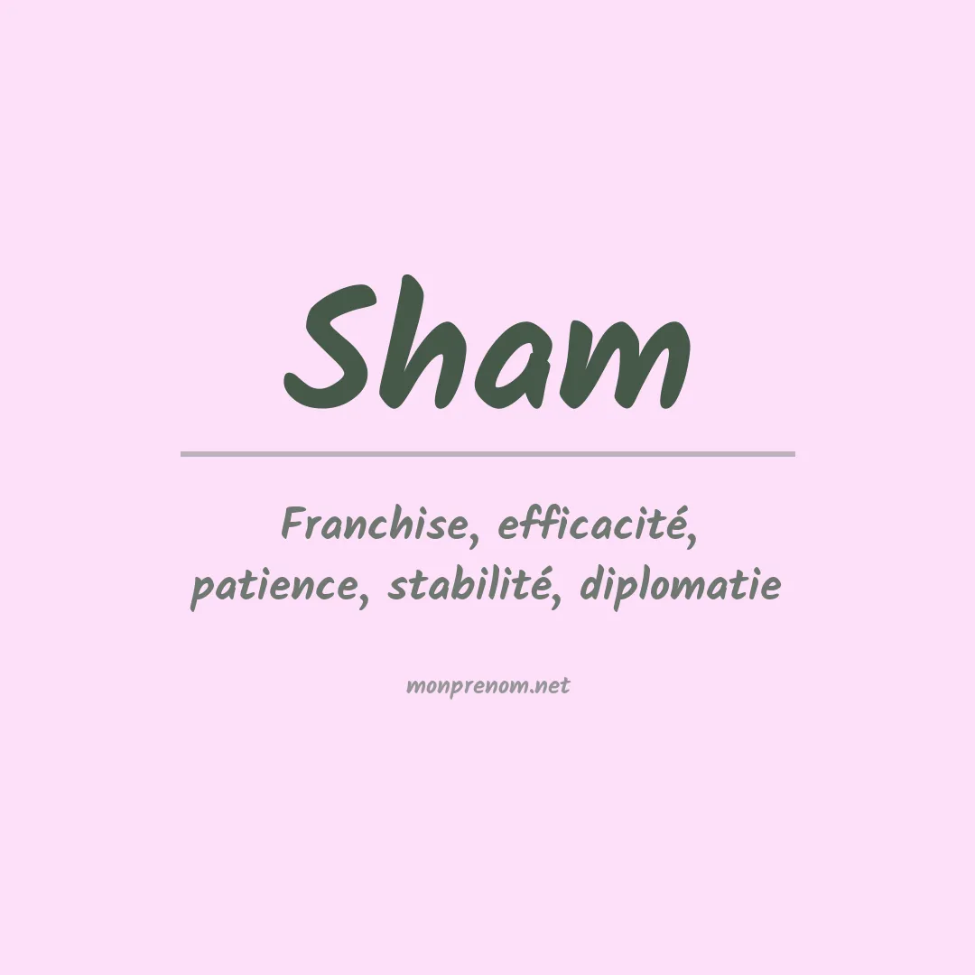Signification du Prénom Sham