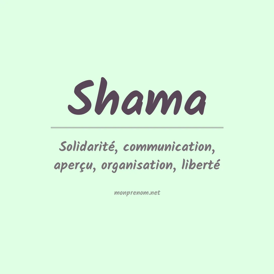 Signification du Prénom Shama Signification du Prénom Shama