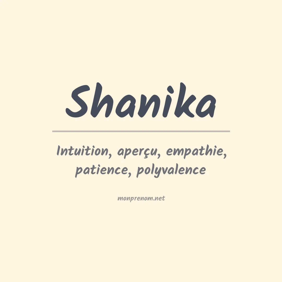 Signification du Prénom Shanika Signification du Prénom Shanika