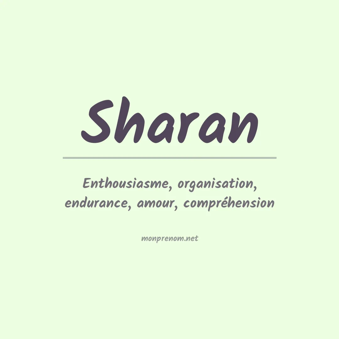 Signification du Prénom Sharan Signification du Prénom Sharan