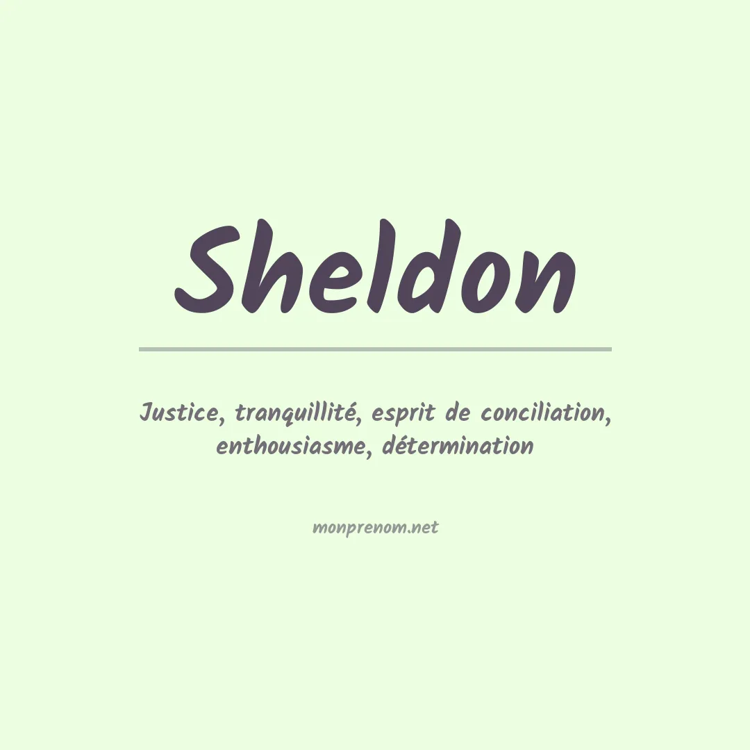 Signification du Prénom Sheldon