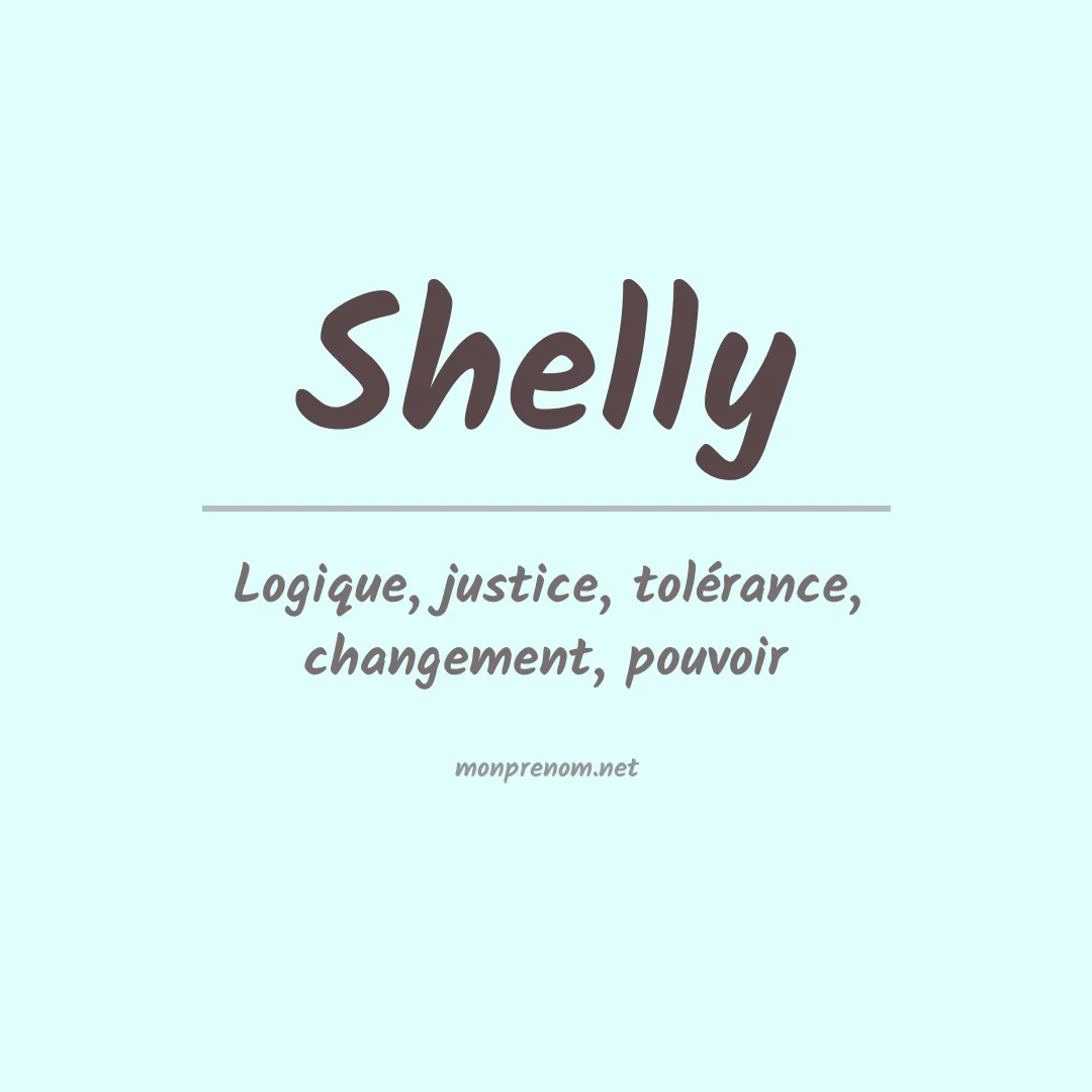 Signification du Prénom Shelly