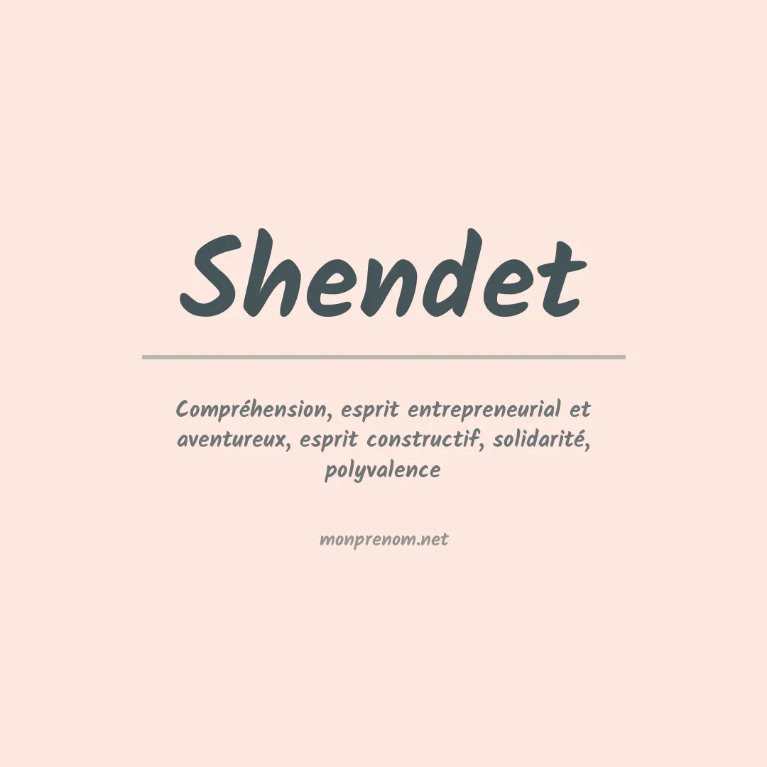 Signification du Prénom Shendet Signification du Prénom Shendet