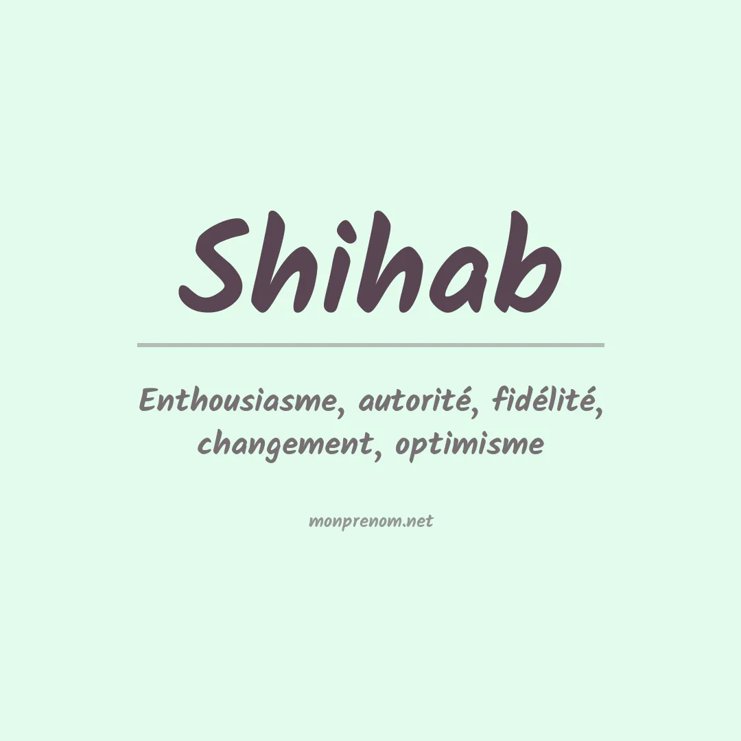 Signification du Prénom Shihab Signification du Prénom Shihab