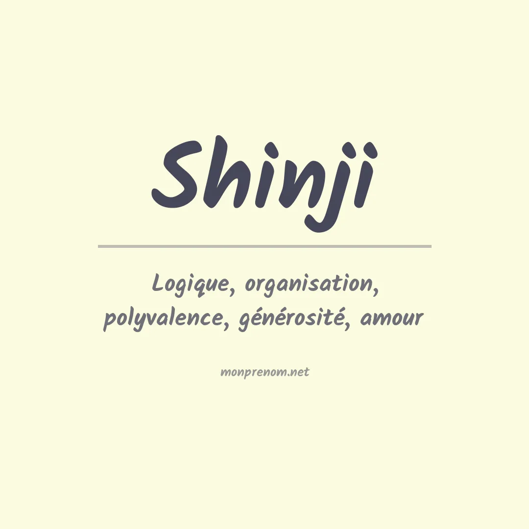 Signification du Prénom Shinji Signification du Prénom Shinji