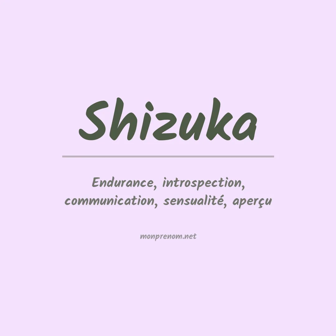 Signification du Prénom Shizuka Signification du Prénom Shizuka