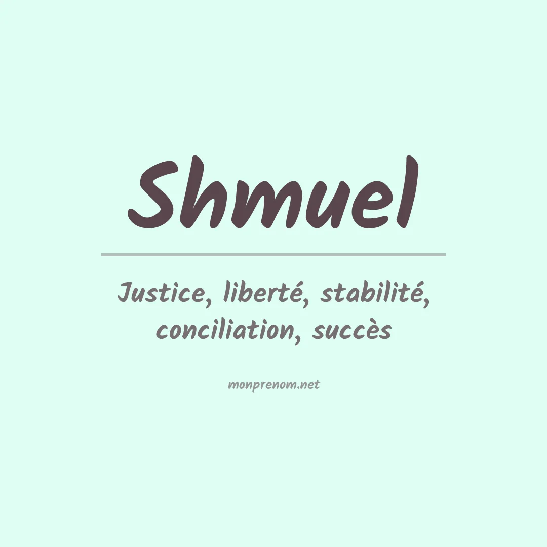 Signification du Prénom Shmuel Signification du Prénom Shmuel