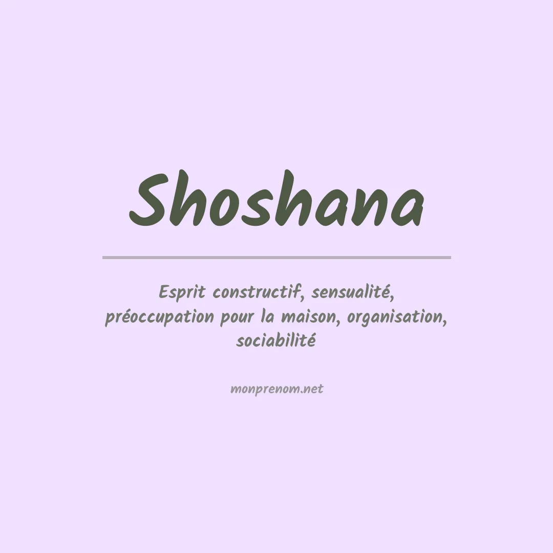 Signification du Prénom Shoshana Signification du Prénom Shoshana